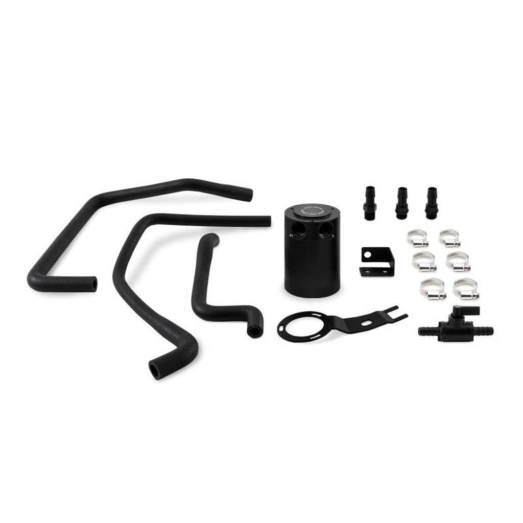 MISHIMOTO MMBCC-MIA-16PBE MAZDA Miata Baffled Oil Catch Can, Black, 2016+ Photo-0 