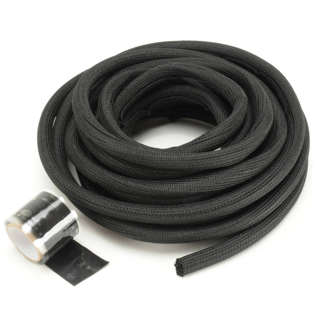DEI 010666 Split Wire Sleeve Easy Loom 10mm-3/8" x 10' Black Photo-5 