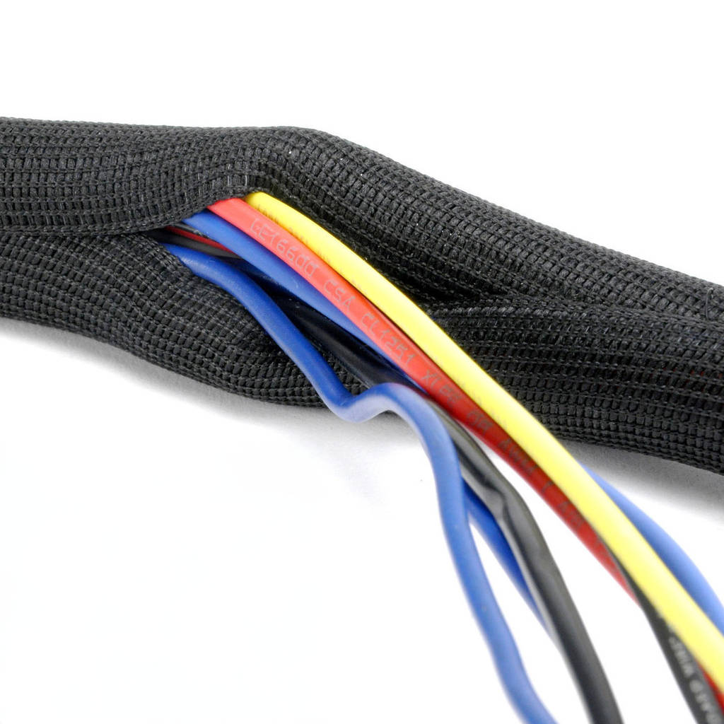 DEI 010666 Split Wire Sleeve Easy Loom 10mm-3/8" x 10' Black Photo-12 