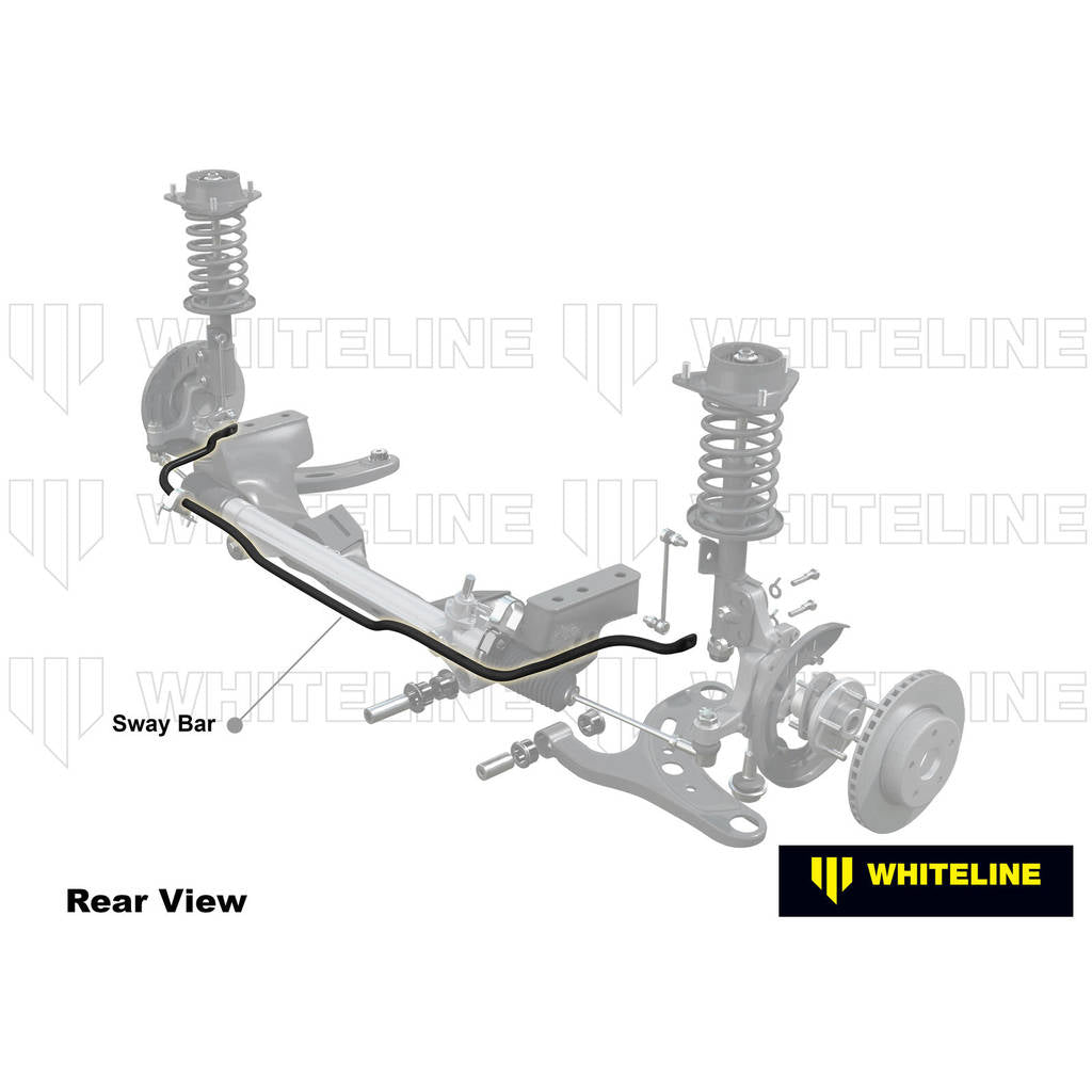 WHITELINE BHF50Z Front Sway Bar 24mm Heavy Duty Blade Adjustable for Honda Civic Si 2002-2005 Acura RSX Photo-1 