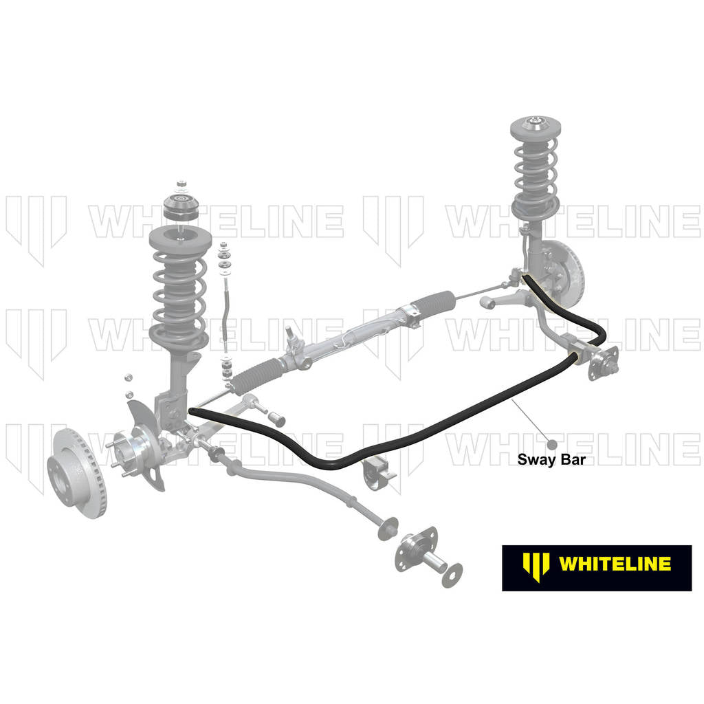 WHITELINE BNF39Z Front Anti Roll Bar - 27mm 3 Point Adjustable for Nissan Skyline R31 Sedan/Wagon Photo-1 