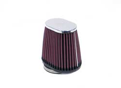 K&N RC-2900 UNIVERSAL Clamp-On Air Filter 2-1/8" O/S FLG, 4 X 3"B, 3 X 2"T, 4"L Photo-0 