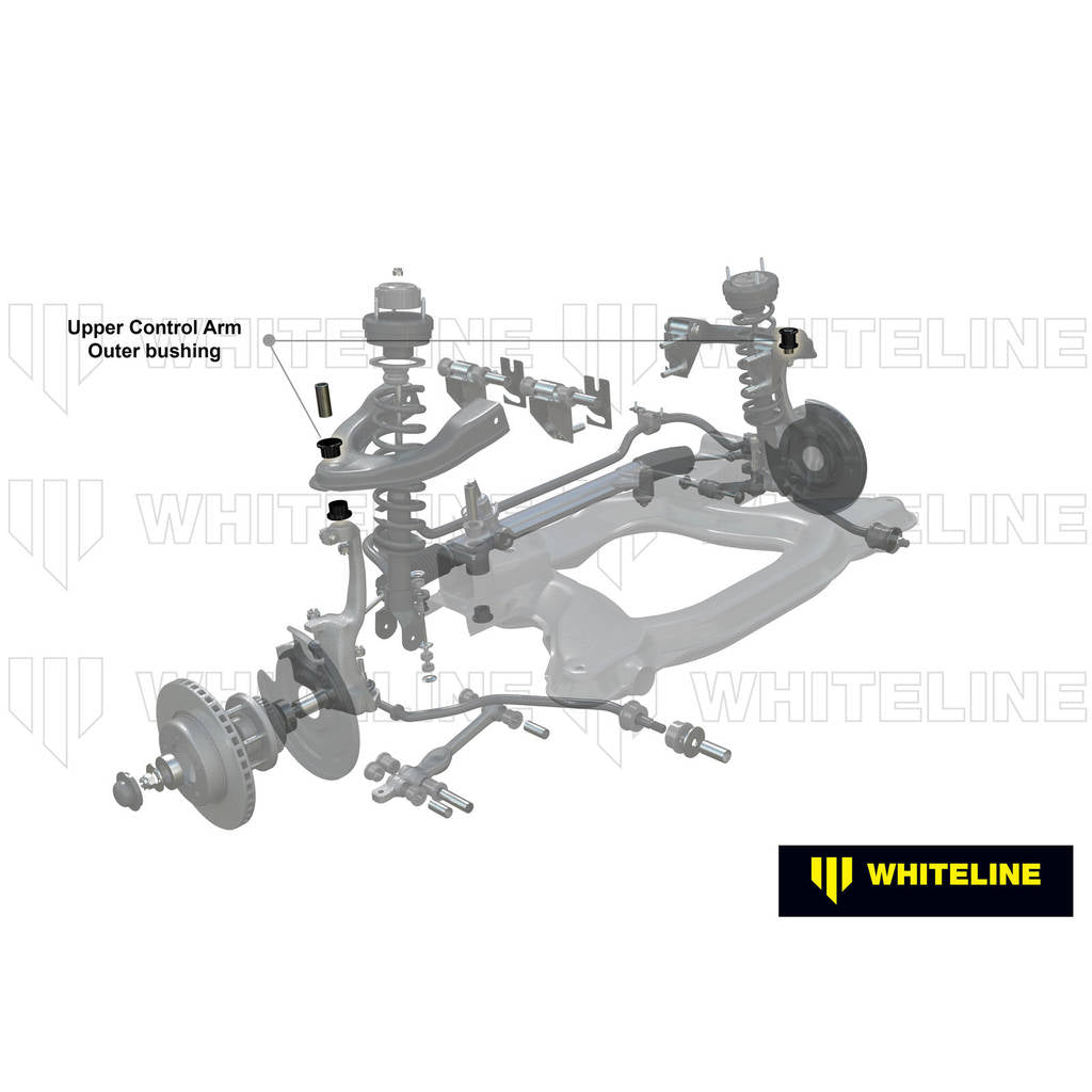 WHITELINE KCA348 Front Upper Control Arm - Outer Bushing Camber Kit Double Offset for Nissan Skyline R33, R34 Rwd/Awd Photo-1 