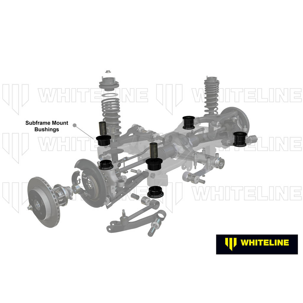 WHITELINE KCA349 Rear Subframe - Align/Lock Bushing Kit - Nissan Photo-1 