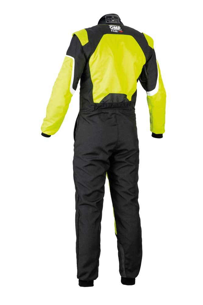 OMP KA0-1727-A01-178-42 (KK0172717842) Suit karting KS-3 my2019, CIK, yellow/black, size 42 Photo-1 