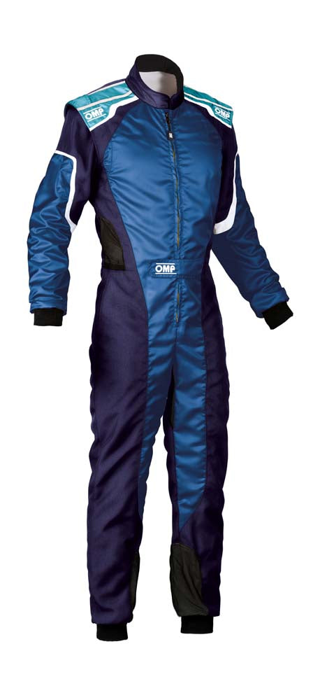 OMP KA0-1727-A01-242-42 (KK0172724242) Suit karting KS-3 my2019, CIK, blue/cyan, size 42 Photo-0 