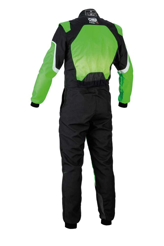 OMP KA0-1727-A01-274-42 (KK0172727442) Suit karting KS-3 my2019, CIK, green/black, size 42 Photo-1 