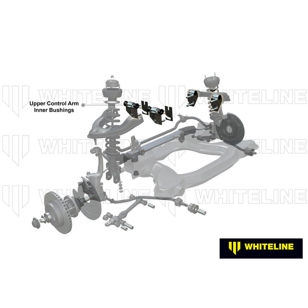 WHITELINE KCA378 Front Upper Control Arm - Bushing Double Offset Camber Kit for Honda Civic, CR-X/Integra Photo-1 