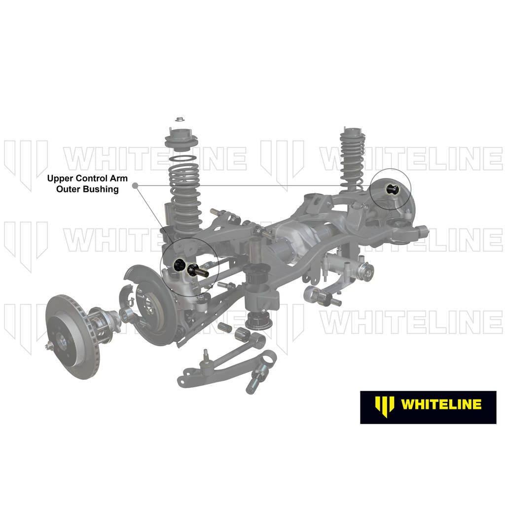 WHITELINE KCA399 Rear Control Arm Upper - Outer Bushing Double Offset Cambert Kit for Subaru Legacy/Outback Photo-1 