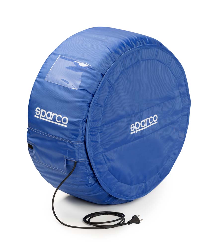 SPARCO 2980606204S2DAZ Tyre warmers, 4 wheels, SUPER 2000, digital, blue Photo-0 