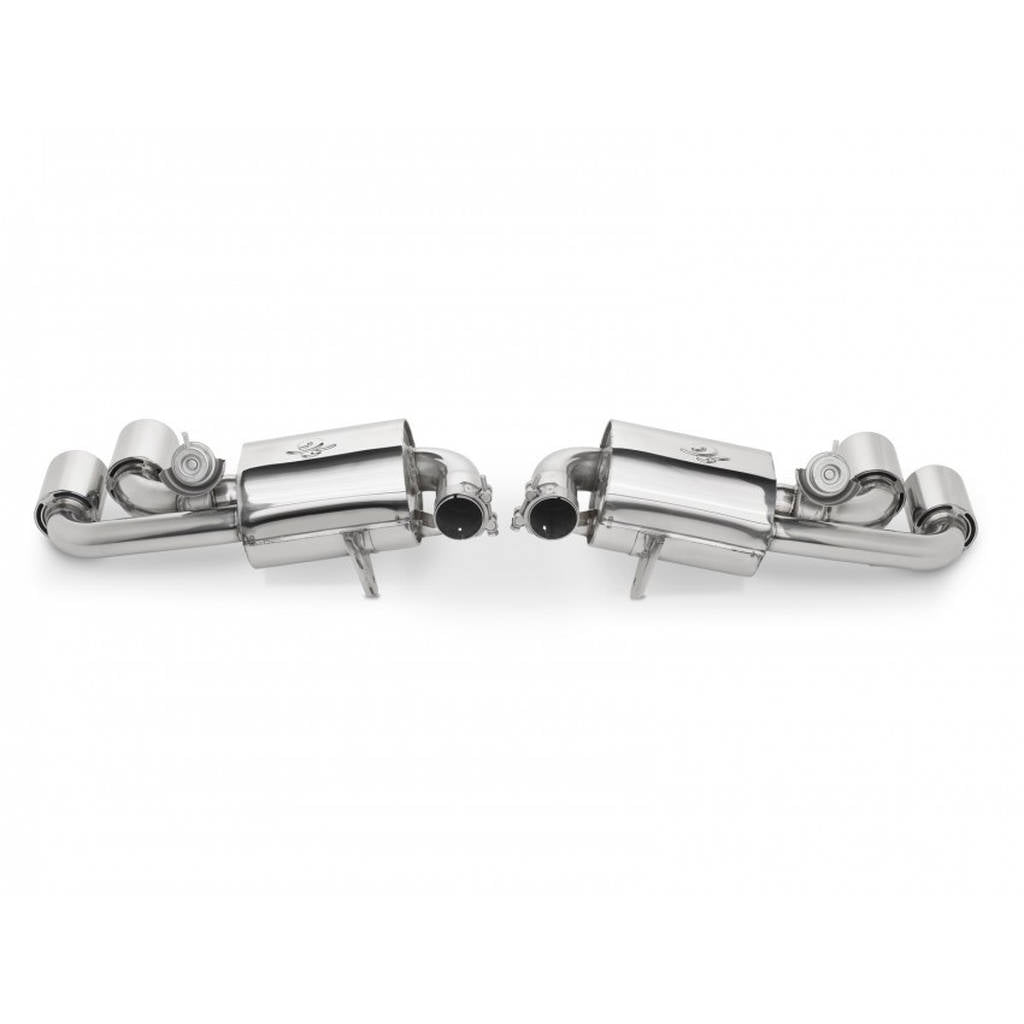TUBI STYLE TSFE430C05.003.A F430 DOUBLE MUFFLERS EXHAUST w VALVE Photo-7 