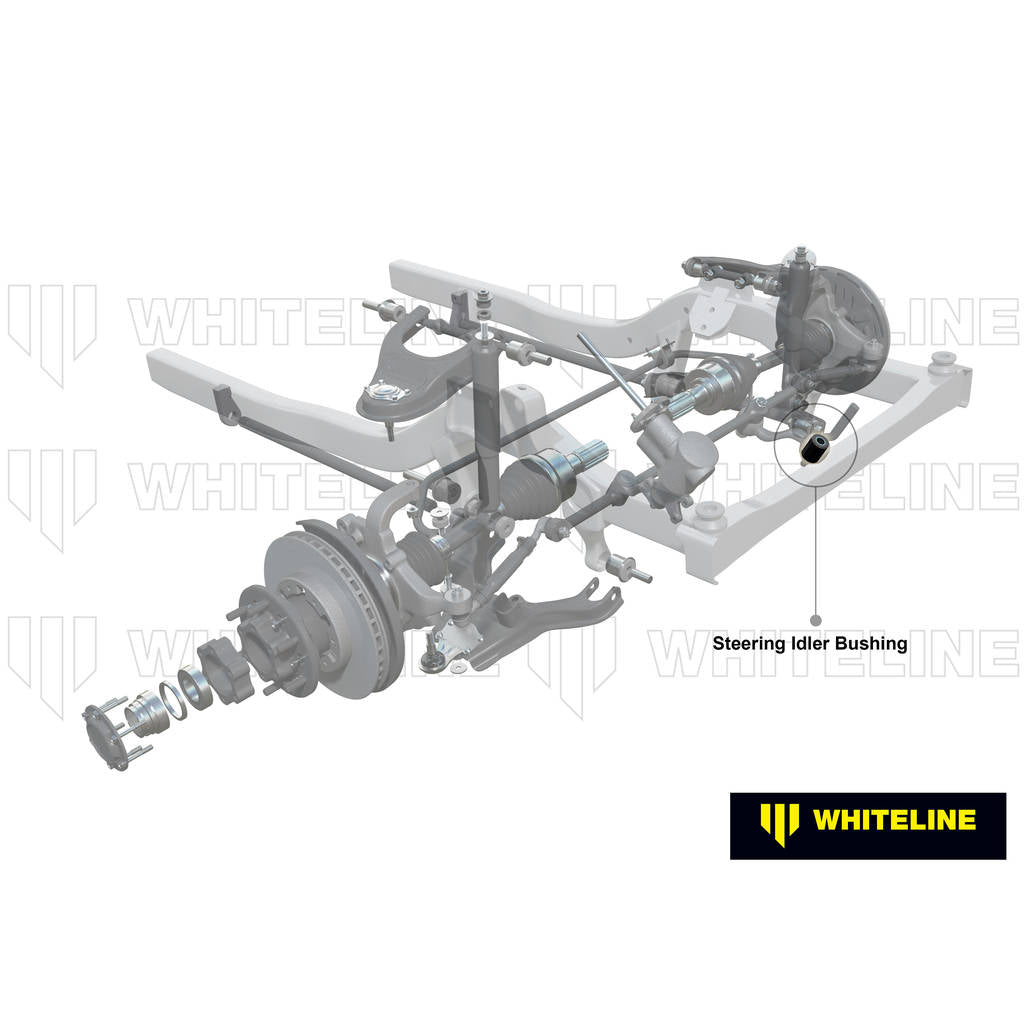 WHITELINE W12055 Front Steering Idler Arm - Bushing Kit for Mitsubishi Pajero/Triton Photo-1 