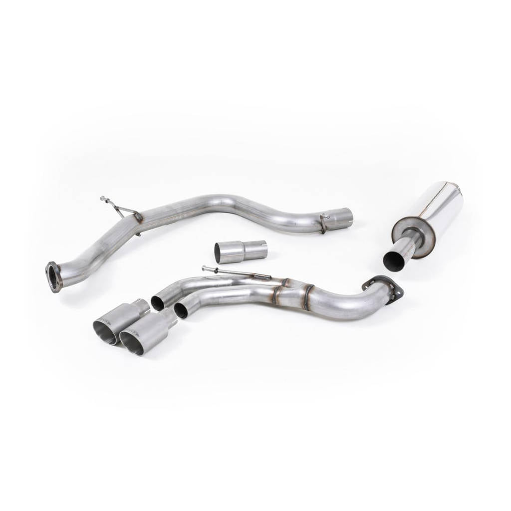 MILLTEK SSXVW339 Cat-back Twin 80mm GT80 ECA VW Golf MK7 GTD 2.0 TDI 185PS Photo-0 