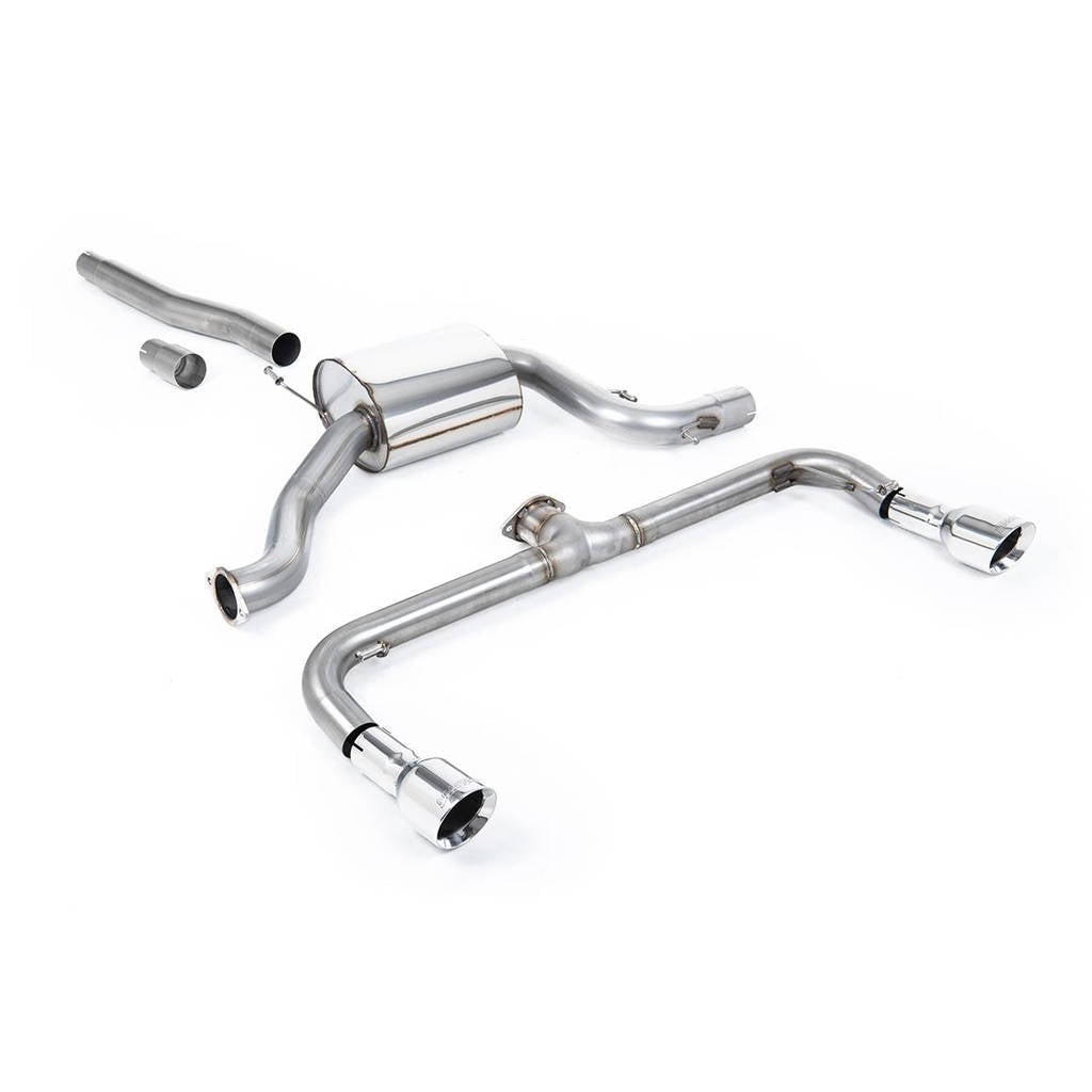 MILLTEK SSXVW249 Cat-back Dual 100mm GT100 VW Scirocco GT 2.0 TSi 200PS Photo-0 