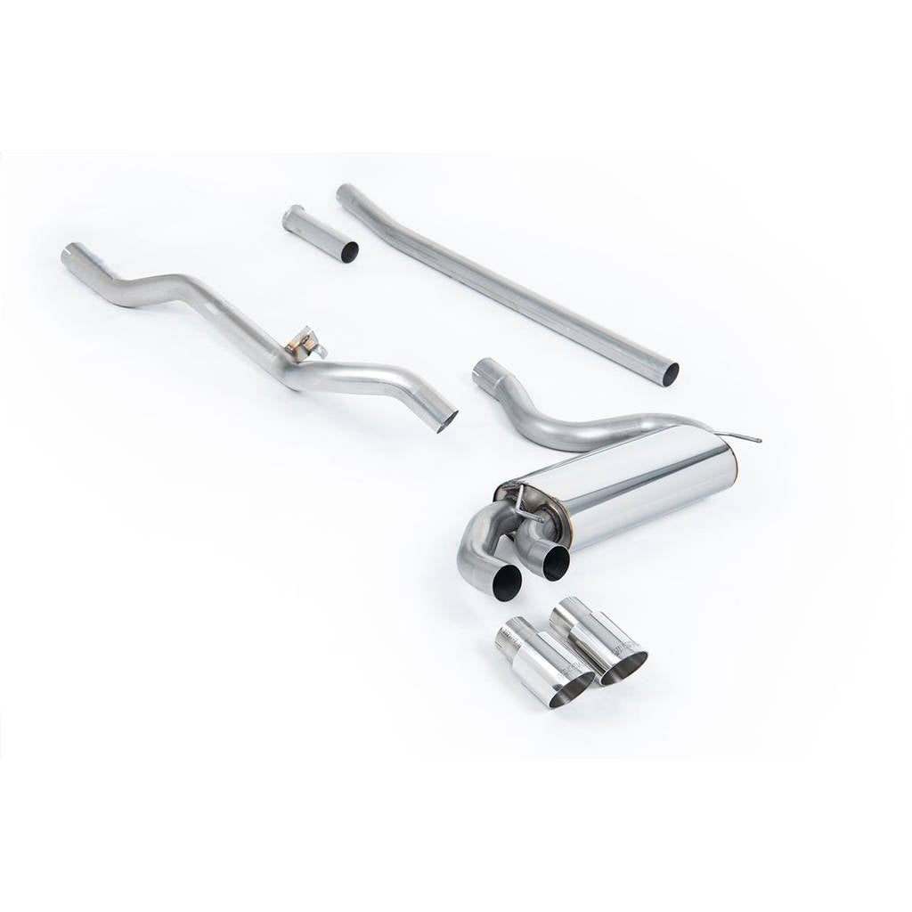 MILLTEK MCXAU104 Downpipe-back Twin 90mm GT90 AUDI Coupe UR quattro 10v Turbo Photo-0 