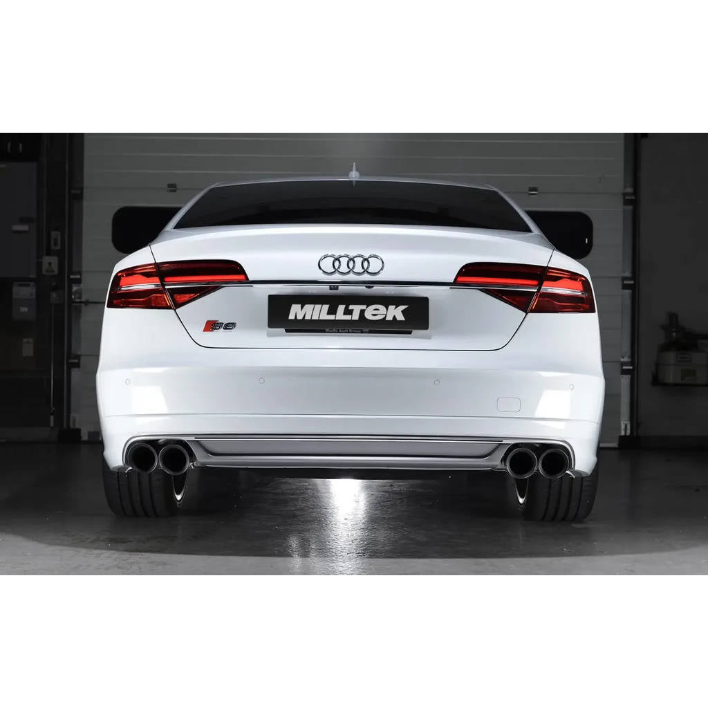 MILLTEK SSXAU464 Cat-back Quad 100mm GT100 AUDI S8 4.0 TFSI quattro Tiptronic Photo-2 