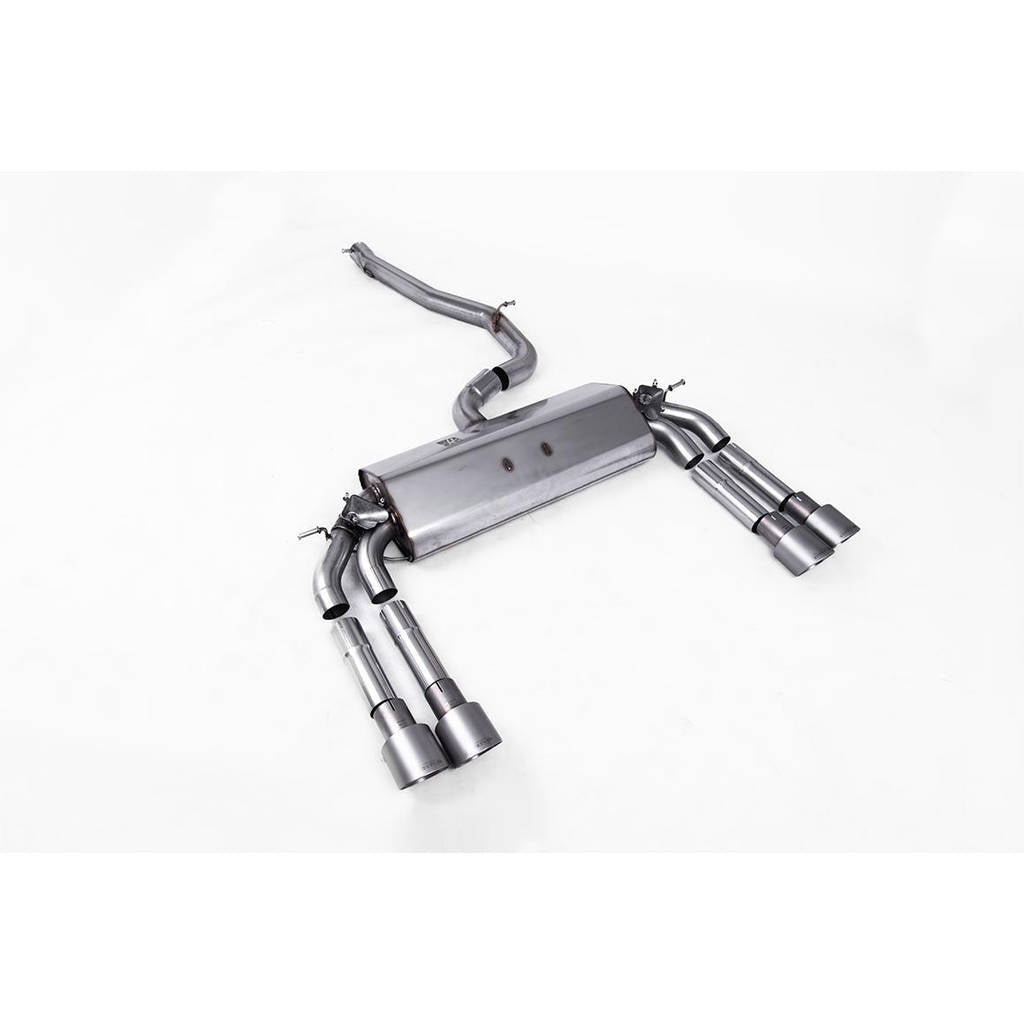 MILLTEK SSXAU472 Cat-back Quad 100mm GT100 AUDI S3 2.0 TFSI quattro Saloon&Cabrio 8V Photo-0 