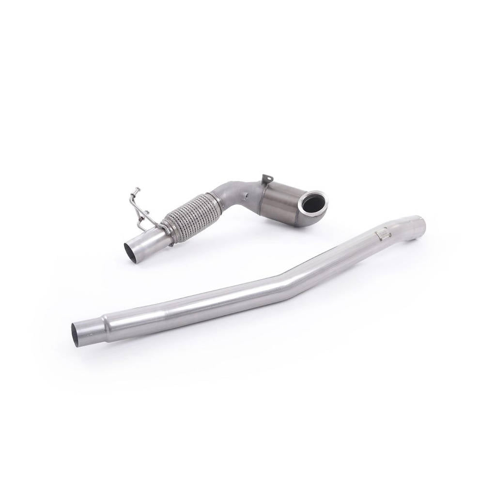 MILLTEK SSXVW349 Large Bore Downpipe and Hi-Flow Sports Cat AUDI A3 2.0 TFSI quattro Sedan 8V (US-only) Photo-0 