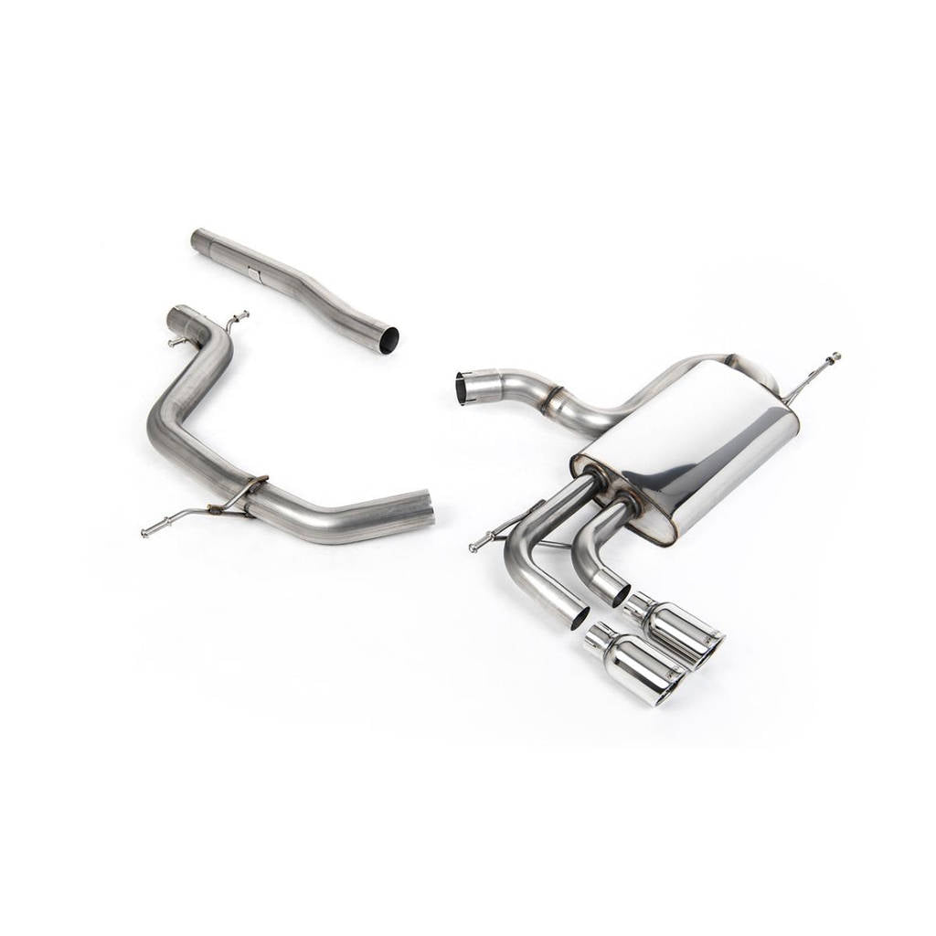 MILLTEK SSXVW295 Cat-back Twin 80mm Jet SEAT Leon FR 2.0 TDi 170PS DPF Photo-0 