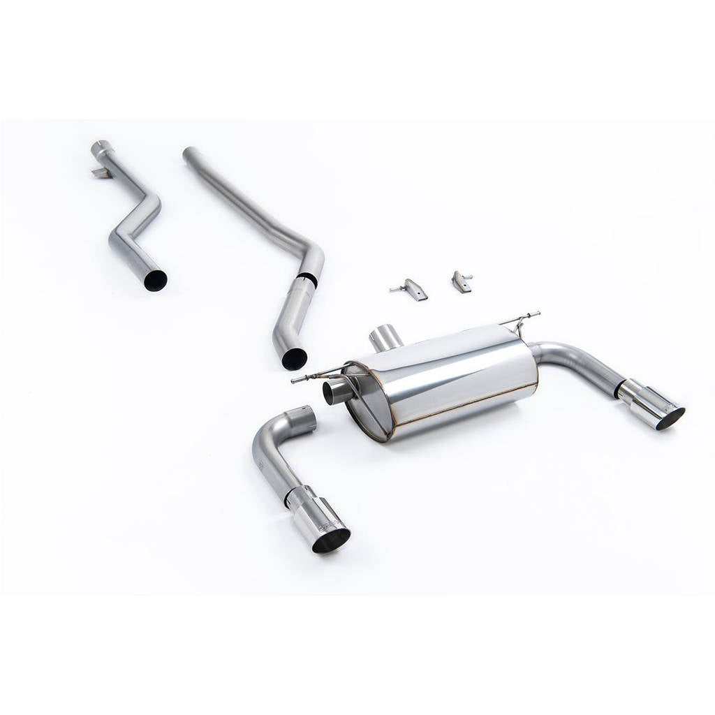 MILLTEK SSXBM1072 Cat-back Twin 90mm GT90 BMW 3 Series F30 320i M Sport (Inc LCI) Photo-0 