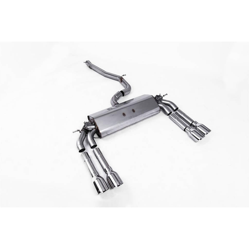 MILLTEK SSXAU471 Cat-back Quad 100mm GT100 AUDI S3 2.0 TFSI quattro Saloon&Cabrio 8V Photo-0 