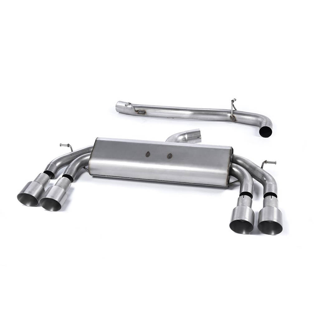 MILLTEK SSXAU534 Cat-back Quad 100mm GT100 AUDI S3 2.0 TFSI quattro Sportback 8V Photo-0 