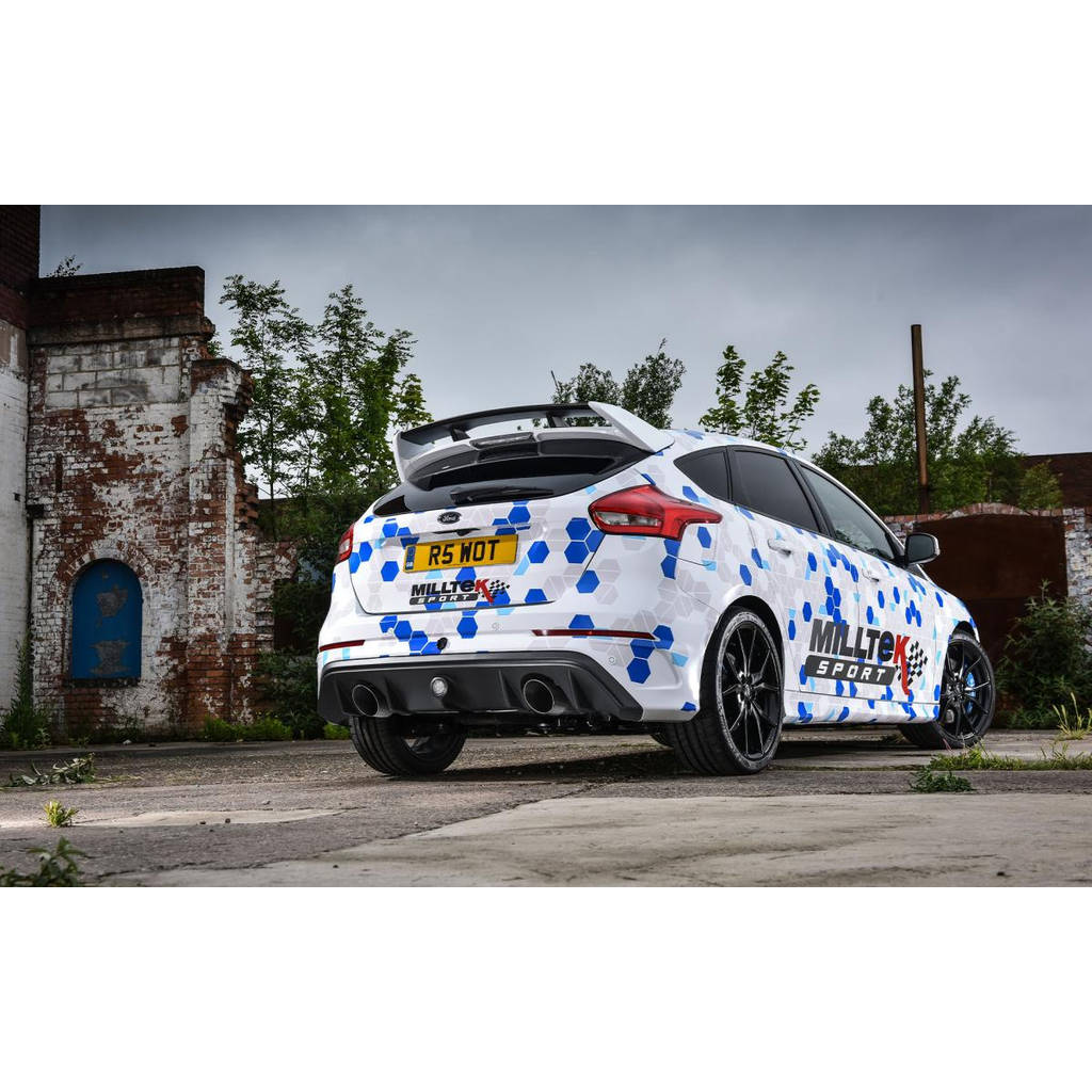 MILLTEK SSXFD190 Cat-back Dual GT115 ECA FORD Focus Mk3 RS 2.3L EcoBoost 4wd 5-Door Hatchback Photo-1 