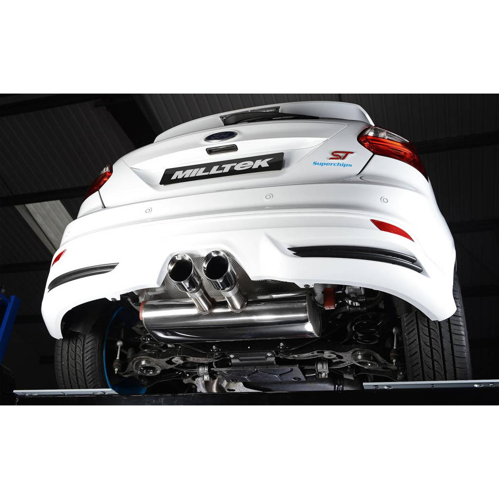 MILLTEK SSXFD092 Cat-back Dual GT100 FORD Focus Mk3 ST 2.0L EcoBoost 5-Door Hatchback Photo-2 