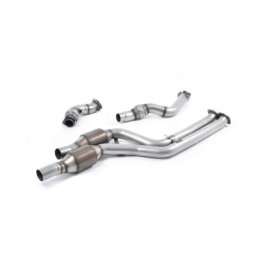 MILLTEK SSXBM1030 Large Bore Downpipes and Hi-Flow Sports Cats BMW 3 Series F80 M3 Saloon Photo-0 