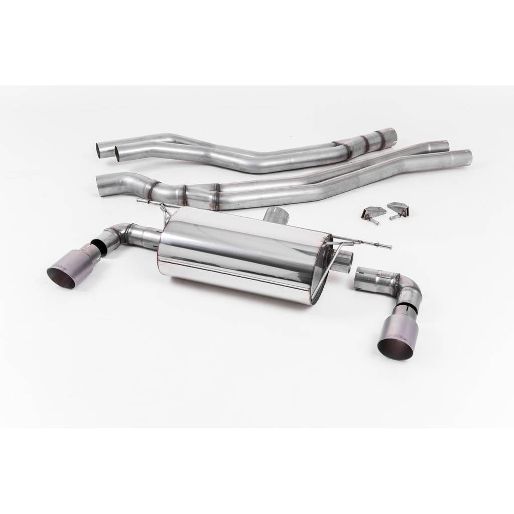 MILLTEK SSXBM1042 Cat-back Twin 90mm GT90 BMW 1 Series M140i 3&5 Door (F20&F21 LCI) Photo-0 