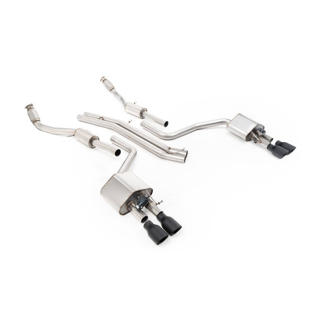 MILLTEK SSXAU469 Cat-back Quad 100mm GT100 AUDI S8 4.0 TFSI quattro Tiptronic Photo-0 