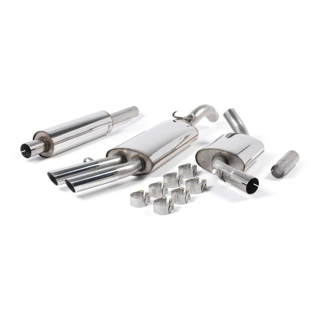 MILLTEK MCXVW202 Front Pipe-back Polished VW Golf Mk2 GTI 8v Photo-0 