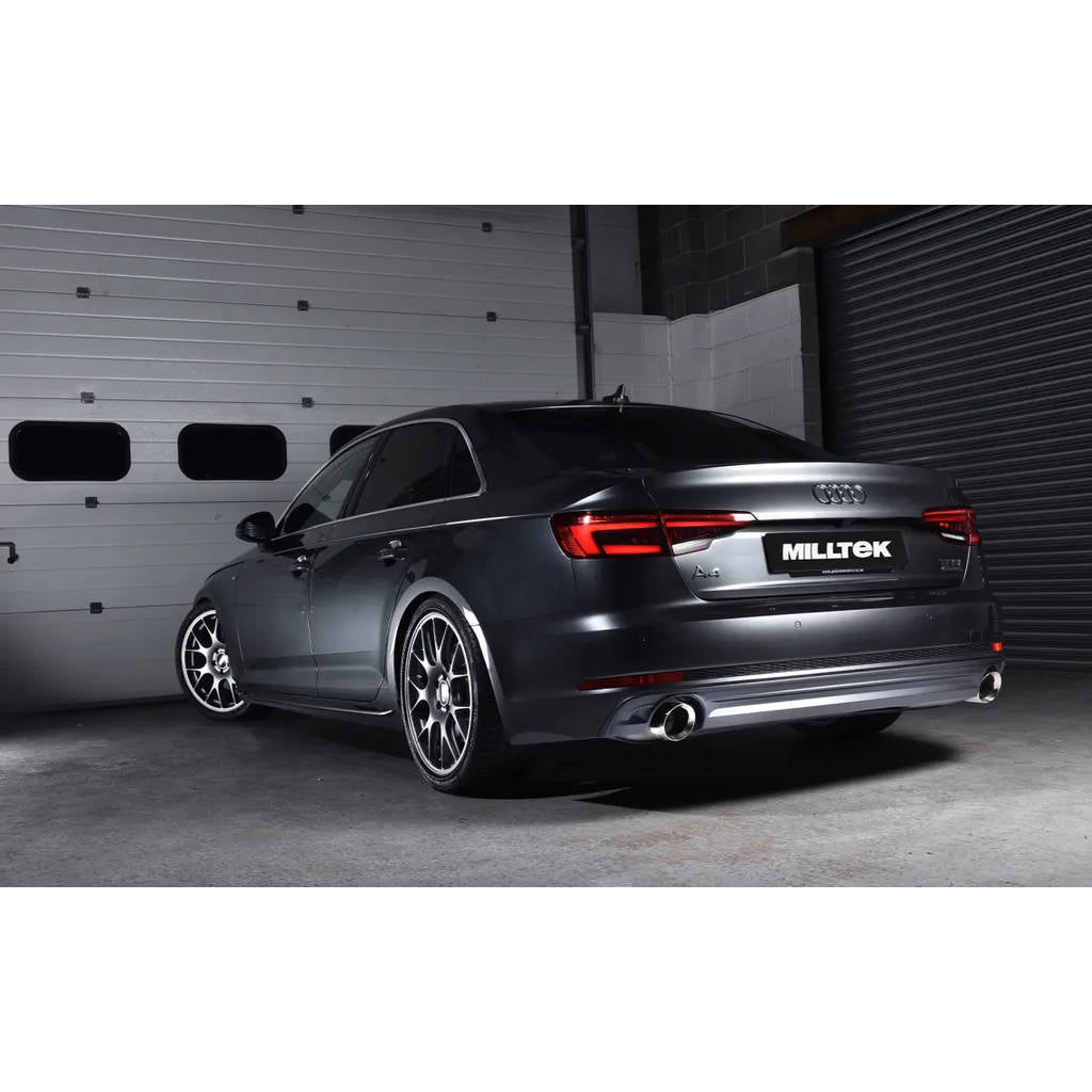 MILLTEK SSXAU612 Cat-back Dual GT100 AUDI A4 2.0 TFSI B9 Quattro Saloon&Avant Photo-3 
