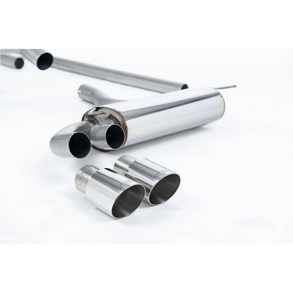 MILLTEK MCXAU101 Downpipe-back Twin 90mm GT90 AUDI Coupe UR quattro 10v Turbo Photo-1 