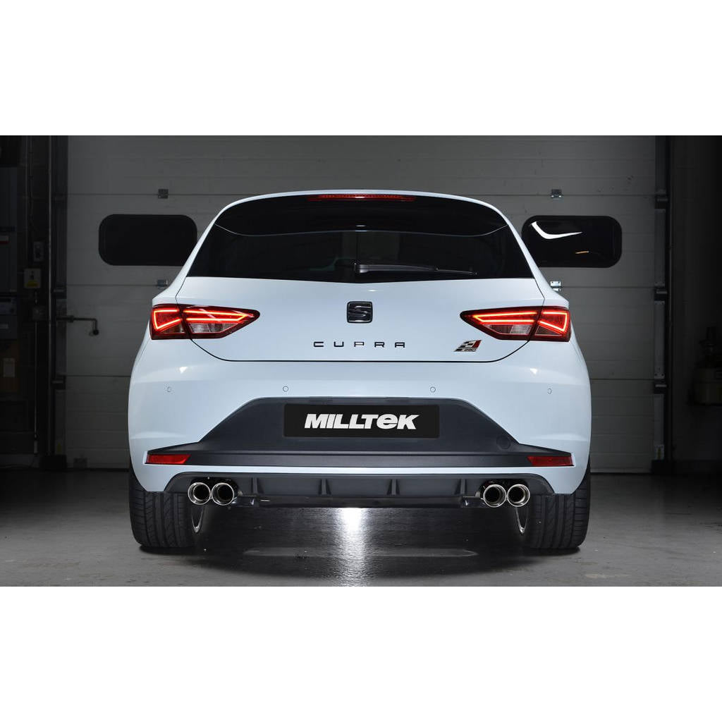 MILLTEK SSXSE165 Cat-back Twin 80mm GT80 SEAT Leon Cupra 280 290&300 2.0 TSI Photo-2 