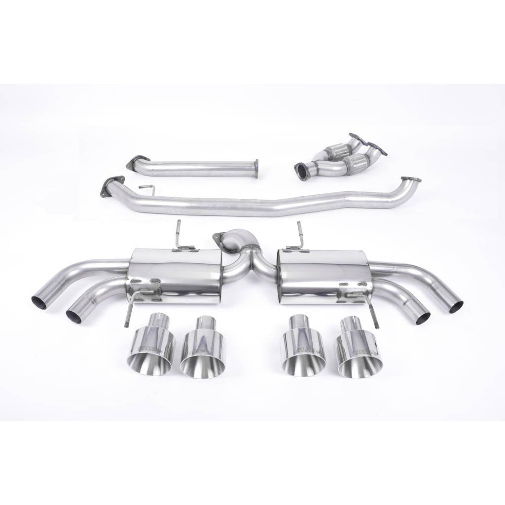 MILLTEK SSXNI006 Primary Cat-back Quad 127mm GT127 NISSAN GT-R R35 Photo-0 