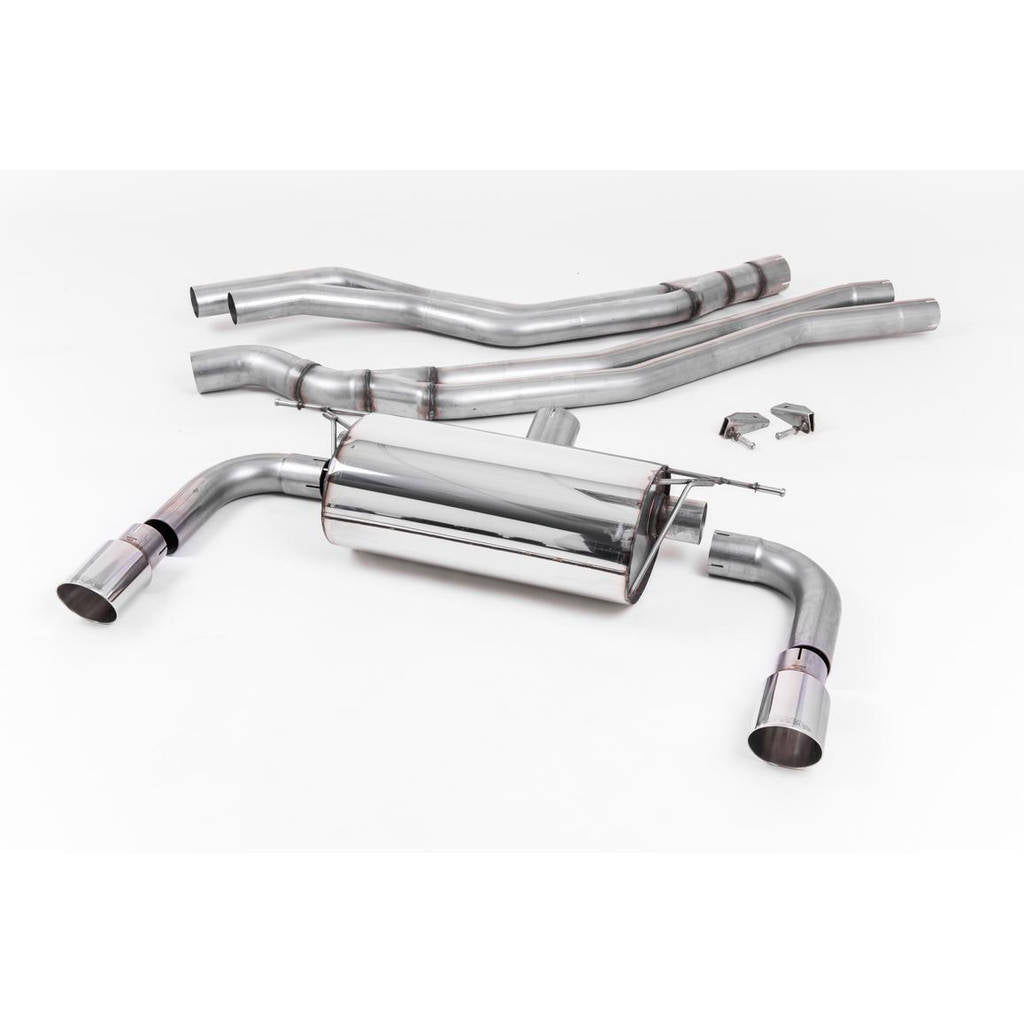 MILLTEK SSXBM1050 Cat-back Twin 90mm GT90 BMW 2 Series M240i Coupe (F22 LCI) Photo-0 