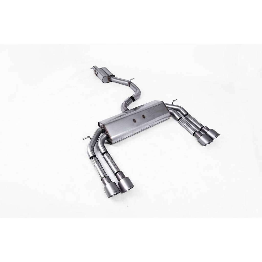 MILLTEK SSXAU548 Cat-back Quad 100mm GT100 AUDI S3 2.0 TFSI quattro Saloon&Cabrio 8V Photo-0 