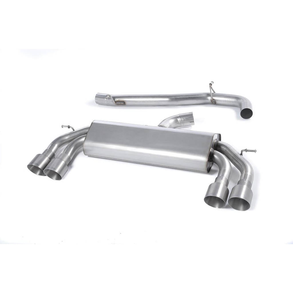 MILLTEK SSXAU524 Cat-back Quad 100mm GT100 AUDI S3 2.0 TFSI quattro 3-Door 8V Photo-0 