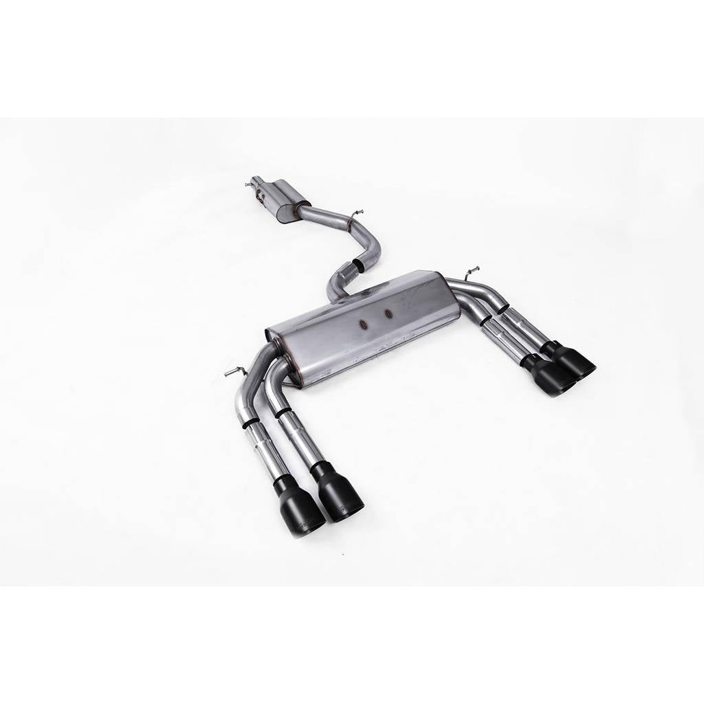 MILLTEK SSXAU546 Cat-back Quad 100mm GT100 AUDI S3 2.0 TFSI quattro Saloon&Cabrio 8V Photo-0 