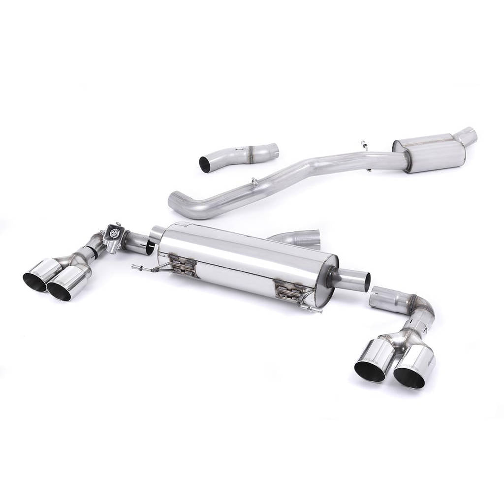 MILLTEK SSXAU488 Cat-back Polished GT90 ECA AUDI S1 2.0 TFSI quattro Photo-0 