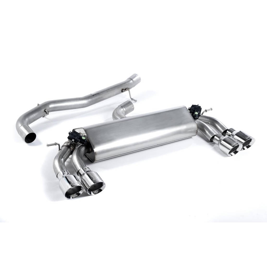 MILLTEK SSXAU393 Cat-back Quad 100mm GT100 AUDI S3 2.0 TFSI quattro 3-Door 8V Photo-0 