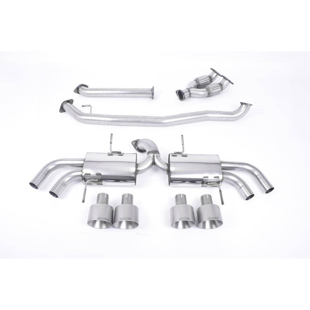 MILLTEK SSXNI009 Primary Cat-back Quad 127mm GT127 NISSAN GT-R R35 Photo-0 