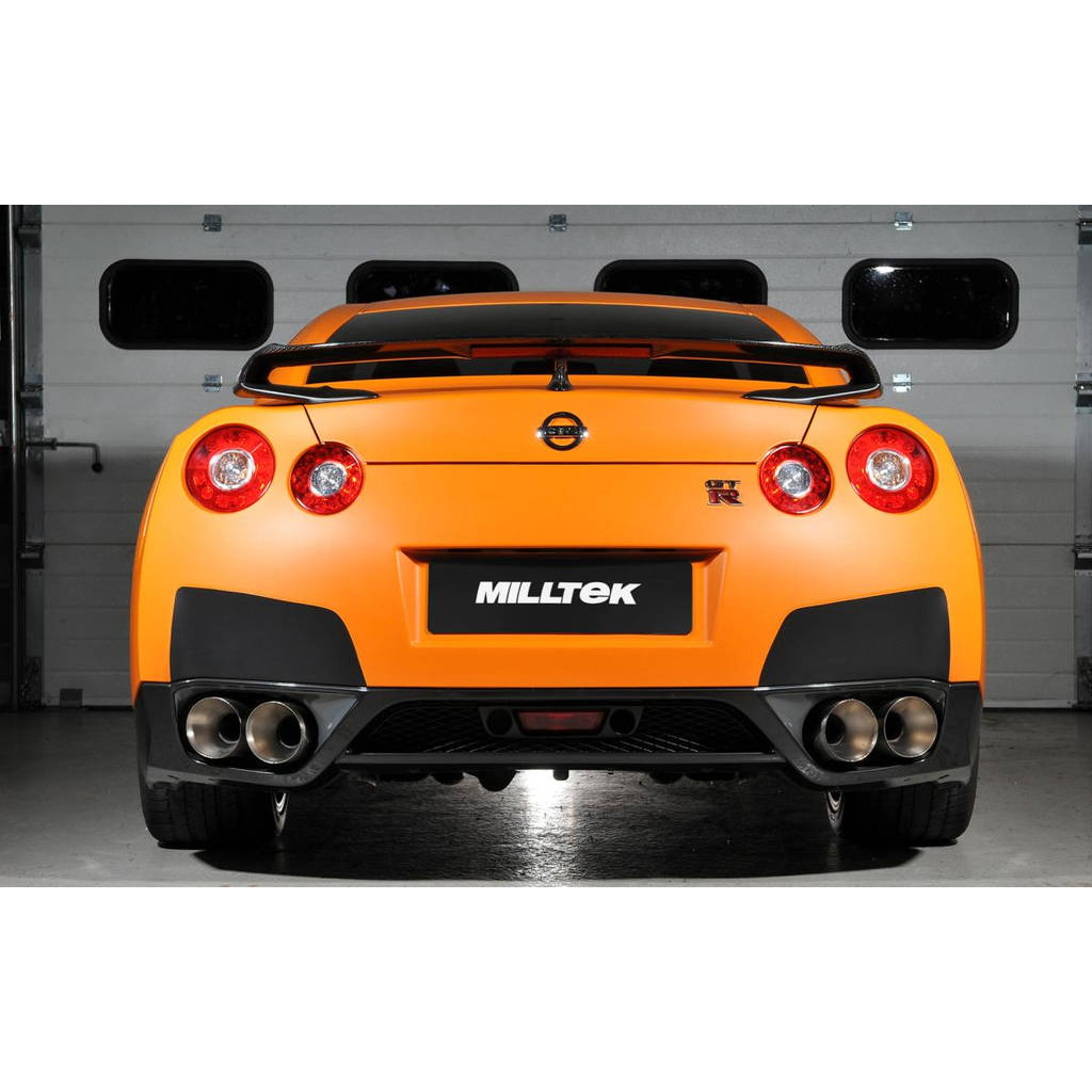 MILLTEK SSXNI010 Primary Cat-back Quad 127mm GT127 NISSAN GT-R R35 Photo-1 