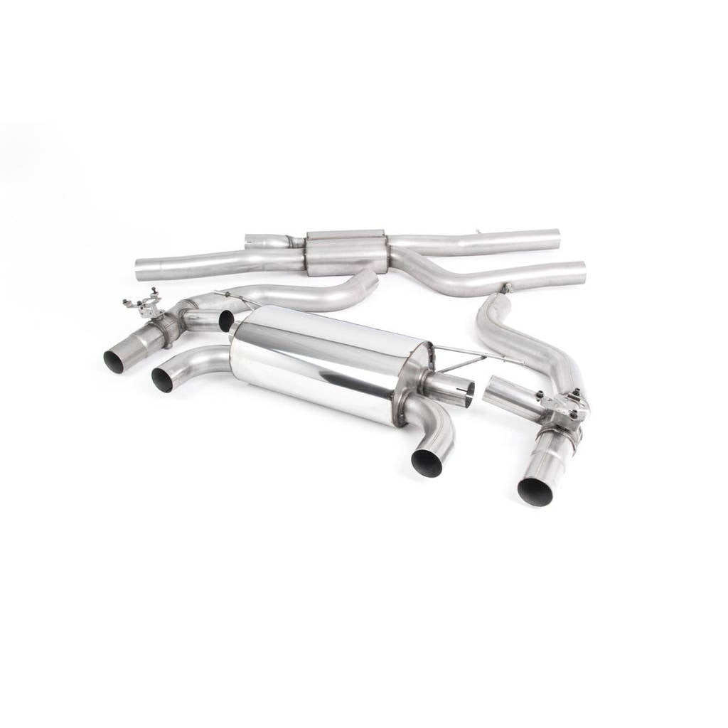 MILLTEK SSXBM1087 Cat-back Quad 90mm GT90 BMW 2 Series F87 M2 Competition Coupé Photo-0 