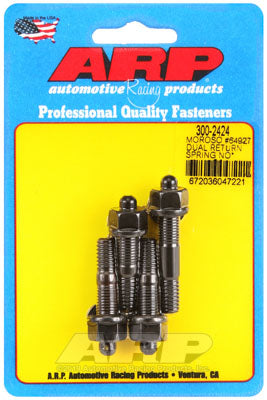 ARP 300-2424 Carburetor Stud Kit No spacer with Moroso #64927 return spring kit. ARP Stainless. drilled. hex Photo-0 