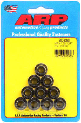 ARP 300-8360 Nut Kit M8 x 1.00 12pt Photo-0 