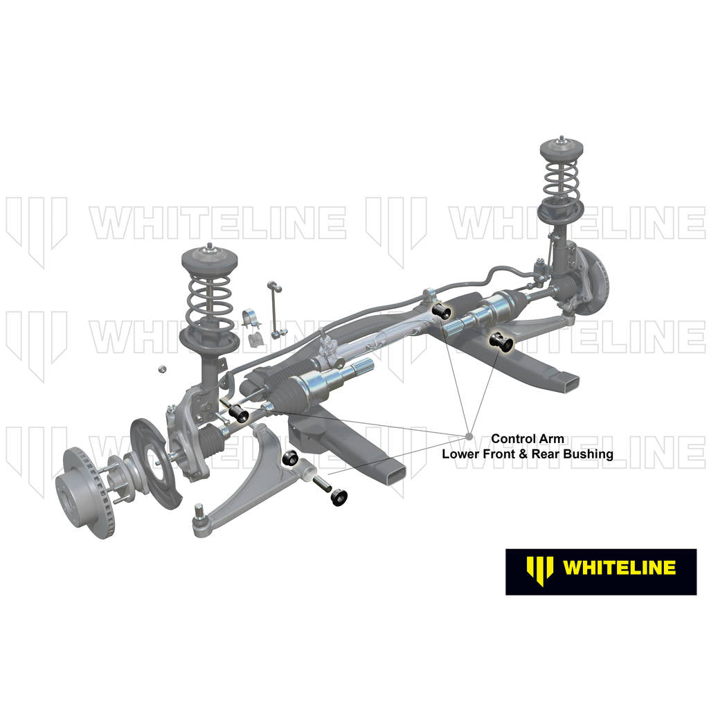 WHITELINE W51972 Front Lower Control Arm - Inner Bushing Kit for Audi 80, 90/Coupe B3, B4 Photo-1 