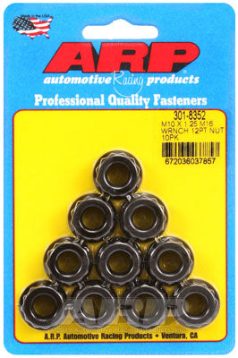 ARP 301-8352 Nut Kit M10 X 1.25 16mm socket 12pt Photo-0 