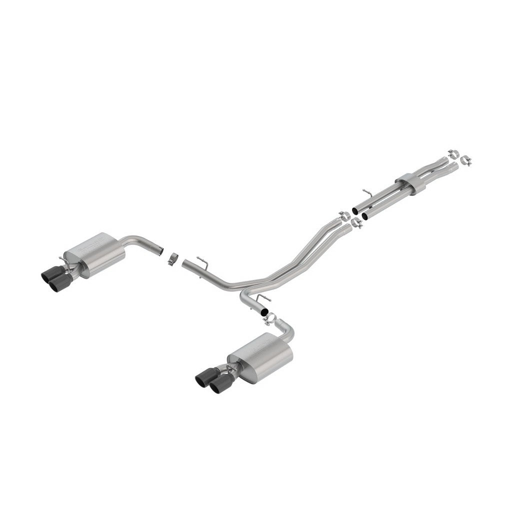 BORLA 140765BC Exhaust system "S-TYPE" for FORD EXPLORER SPORT 6.00 "BLACK CHROME TIP Photo-0 